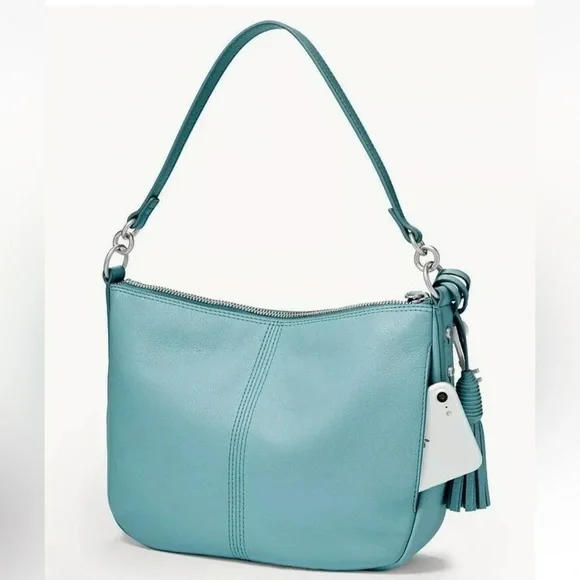 Fossil Jolie Shoulder Hobo bag in Light Blue / Turquiose - Picture 8 of 15
